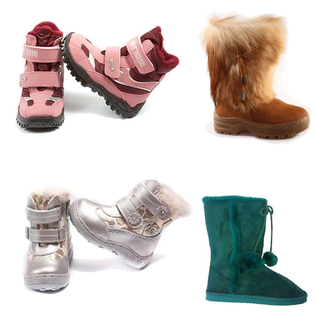 Зимняя коллекция детской обуви для девочек